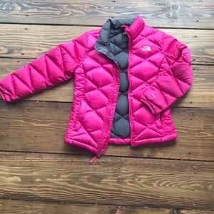 Pink North Face jacket